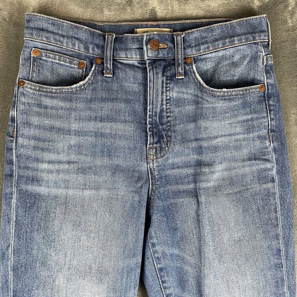 Madewell Jeans Womens 26 Blue The Perfect Vintage Straight Hi Rise Cropped - Picture 3 of 11